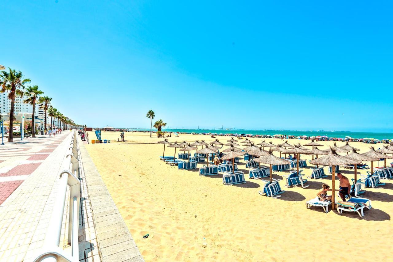 Ocean View Beach Apartment With Pool & Balconies El Puerto de Santa María Eksteriør bilde